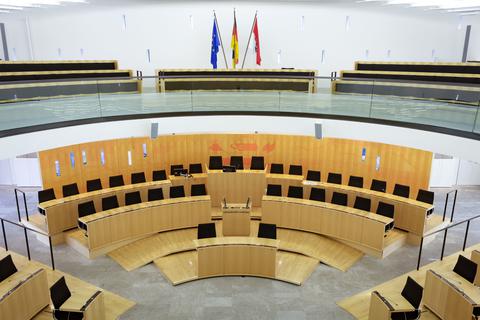 Hessischer Landtag Plenarsaal übersicht Politik im Landtag Plenarsaal 