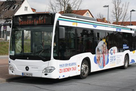Zwischen Darmstadt und Pfungstadt sind die offiziellen Hessentags-Busse unterwegs.