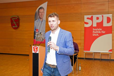 Sebastian Busch tritt als Direktkandidat der SPD im Wahlkreis 28 bei der Landtagswahl in Hessen an.