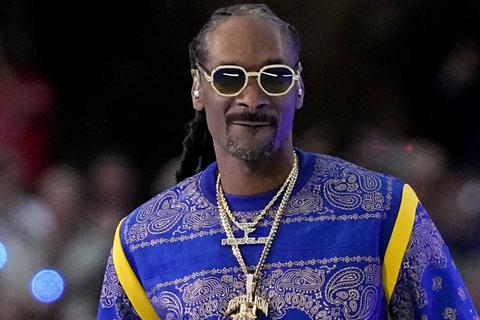 Snoop Dogg beim Super Bowl in Los Angeles. Foto: dpa
