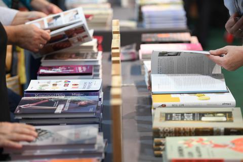 Die Buchmesse in Frankfurt findet vom 20. bis 24. Oktober statt. Foto: Arne Dedert/dpa