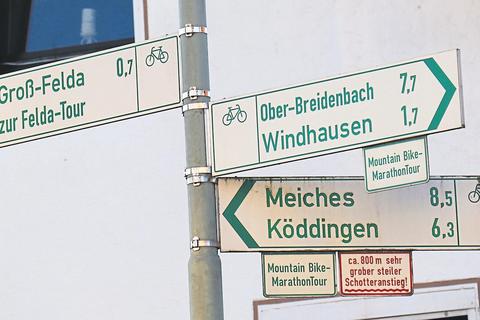 Besser als die Qualität der Radwege ist die Ausschilderung für das Radfahren auf Landes- oder Kreisstraßen.  Foto: Gerhard Kaminski 
