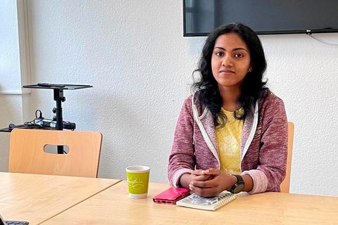 Aiswarya Pramod lernt in 15 Monaten viele Facetten Deutschlands kennen. © : Amelie Weiß