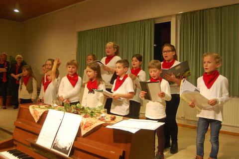 Jedes Jahr initiiert der Hörgenauer Chor einen Kinderprojektchor.Foto: Günkel  Foto: Günkel